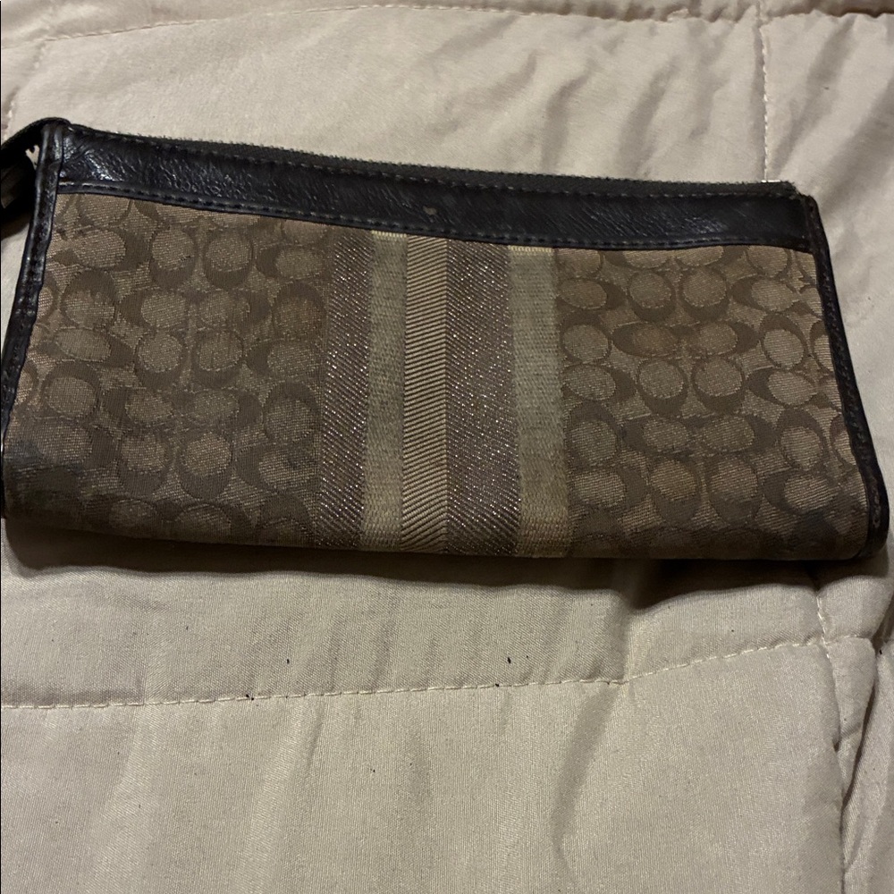 Brown and Black Clutch